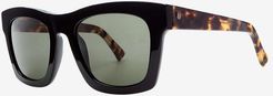 Crasher Sunglasses - Obsidian Tort Frame - Grey Polarized Lens