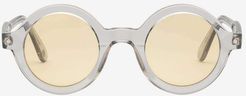 The Hammer Sunglasses - Gloss Crystal Frame - Yellow Pro Lens