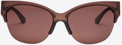 Danger Cat Pro Sunglasses - Matte Mono Rose Frame - Rose Pro Lens