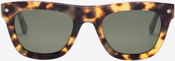 Cocktail Sunglasses - Gloss Spotted Tort Frame - Grey Polarized Lens