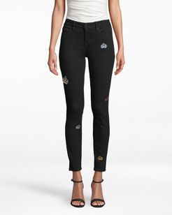 Nicole Miller Crown Denim Jeans In Black | Spandex/Cotton | Size 32