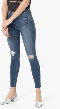 Joe's Jeans The Charlie Ankle High Rise Skinny Ankle Women's Jeans in Kinkade/Medium Indigo | Size 34 | Cotton/Elastane