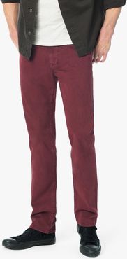 Joe's Jeans The Brixton Straight + Narrow Men's Jeans in Aubergine/Red | Size 42 | Cotton/Elastane