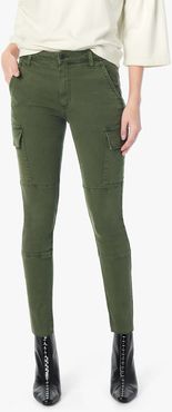 Joe's Jeans The Charlie Ankle High Rise Skinny Ankle Women's Jeans in Forest Floor/Green | Size 34 | Cotton/Spandex/Polyester