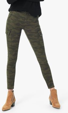 Joe's Jeans The Charlie Ankle High Rise Skinny Ankle Women's Jeans in Green Camo/Prints | Size 34 | Cotton/Spandex/Polyester