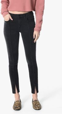 Joe's Jeans The Icon Ankle Mid-Rise Skinny Ankle Women's Jeans in Robynn/Black | Size 34 | Cotton/Elastane/Viscose