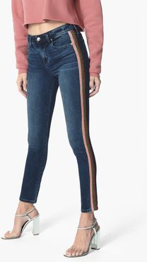 Joe's Jeans The Charlie Ankle High Rise Skinny Ankle Women's Jeans in Jillie/Dark Indigo | Size 34 | Cotton/Spandex/Polyester
