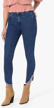 Joe's Jeans The (Hi) Rise Honey Ankle High Rise Curvy Skinny Ankle Women's Jeans in Mabry/Medium Indigo | Size 34 | Cotton/Spand