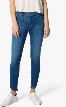 Joe's Jeans The Icon Ankle Mid-Rise Skinny Ankle Women's Jeans in Vivicka/Medium Indigo | Size 34 | Cotton/Polyester/Elastane