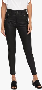 Joe's Jeans The High Rise High Rise Skinny Ankle Women's Jeans in Black | Size 34 | Cotton/Polyester/Elastane