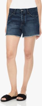 Joe's Jeans The 5" Bermuda Short 5" Rise Shorts Women's in Mission/Medium Indigo | Size 34 | Cotton/Elastane