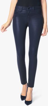 Joe's Jeans The Charlie High Rise Skinny Ankle Women's Jeans in Midnight Oil/Grey | Size 32 | Cotton/Elastane/Leather