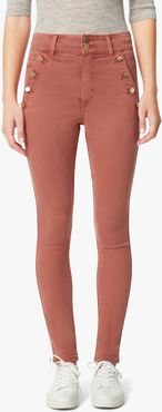 Joe's Jeans The High Rise High Rise Skinny Ankle Women's Jeans in Marsala Pink/Red | Size 34 | Cotton/Spandex/Polyester