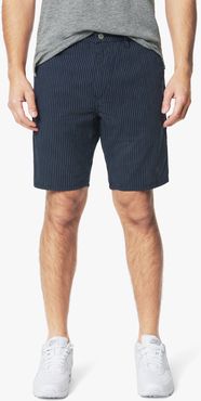 Joe's Jeans Brixton Trouser Short Straight + Narrow Trouser Short Men's in Navy White Stripe/Blue | Size 42 | Cotton/Spandex