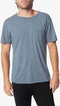 Joe's Jeans Chase Crew Men's T-Shirt in Flint/Blue | Size 2XL | Cotton