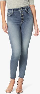 Joe's Jeans The Charlie High Rise Skinny Ankle Women's Jeans in Valerian/Medium Indigo | Size 34 | Cotton/Elastane