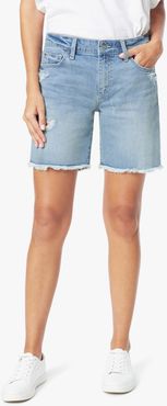 Joe's Jeans The Bermuda Short 7" Rise Shorts Women's in Shasta/Light Indigo | Size 34 | Cotton/Spandex