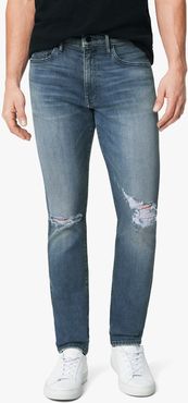 Joe's Jeans The Dean Slim + Tapered Men's Jeans in Vista/Medium Indigo | Size 42 | Cotton/Polyester/Elastane