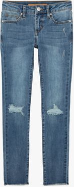 Joe's Jeans Mid Rise Skinny (Big Girls) Women's Jeans in Northern Light/Light Indigo | Size 16 | Cotton/Spandex/Viscose