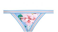 Bellitude Elastic Bikini Bottom in Cornflower Floral