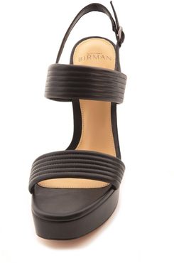 Veronica Platform Sandal in Black