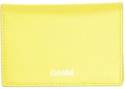 Textured Leather Clutch in Lemon