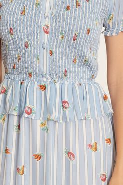Olimpia Dress in Printed Veggie