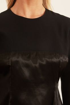 Long Sleeve Blouse in Black