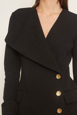 Jersey Suiting Jacket in Black