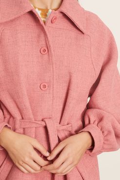 Rizzo Recycled Wool Coat in Carnation