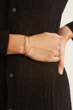 Thick Sidra Cuff in Sterling Silver