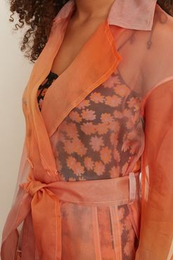 Dos Organza Trench in Sunset Ombre