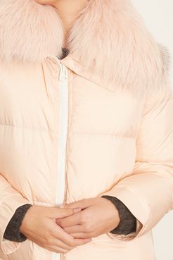 Ultra Light Nylon Jacket in Light Pink