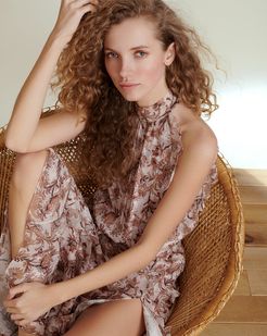 Kailey Floral-Print Midi Dress