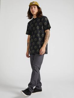 Volcom Eddiot Short Sleeve Crew - Black - Black - L