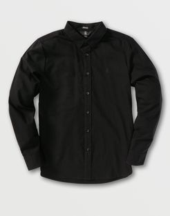 Volcom Oxford Stretch Long Sleeve - New Black - New Black - M