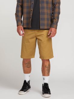 Volcom Frickin Chino Shorts - Dark Khaki - Dark Khaki - 36