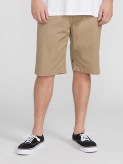 Volcom VMonty Stretch Shorts - Khaki - Khaki - 42