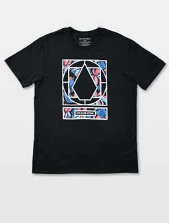 Volcom Glad And Blue Short Sleeve Tee - Black - Black - XXL