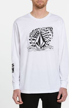 Volcom USST Long Sleeve Tee - White - White - XXL