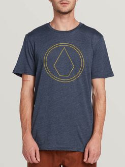 Volcom Pin Stone Short Sleeve Tee - Navy - Navy - XL