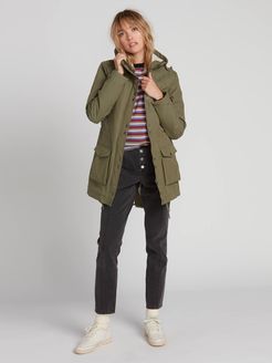 Volcom Walk On By 5K Parka - Army Green Combo - Army Green Combo - M