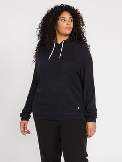 Volcom Lived In Lounge Hoodie Plus Size - Black - Black - 24W