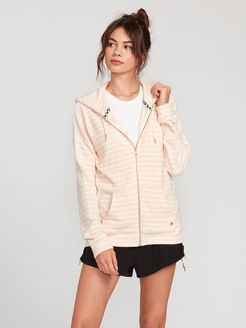 Volcom Lived In Lounge Zip Fleece - Light Peach - Light Peach - XL