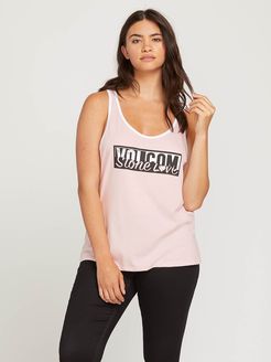 Volcom Stn Stax Ringer Tank - Blush Pink - S