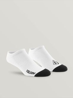 Volcom Stone Ankle Sock 3 Pack - White - White - 3P
