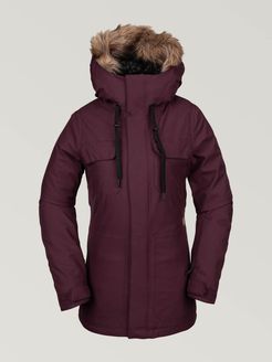 Volcom Womens Shadow Insulated Jacket - Merlot - Merlot - S