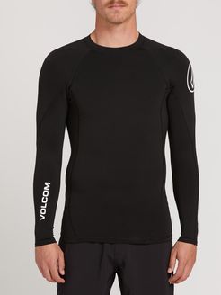 Volcom Hotainer Long Sleeve Rashguard - Black - Black - XXL