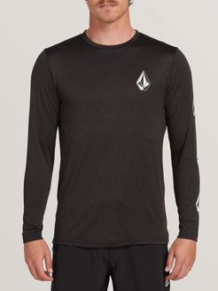 Volcom Deadly Stones Long Sleeve Upf 30 Rashguard - Black - Black - XXL