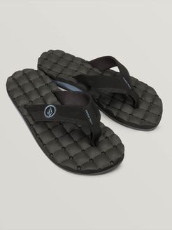 Volcom Recliner Sandals - Blue Black - Blue Black - 15